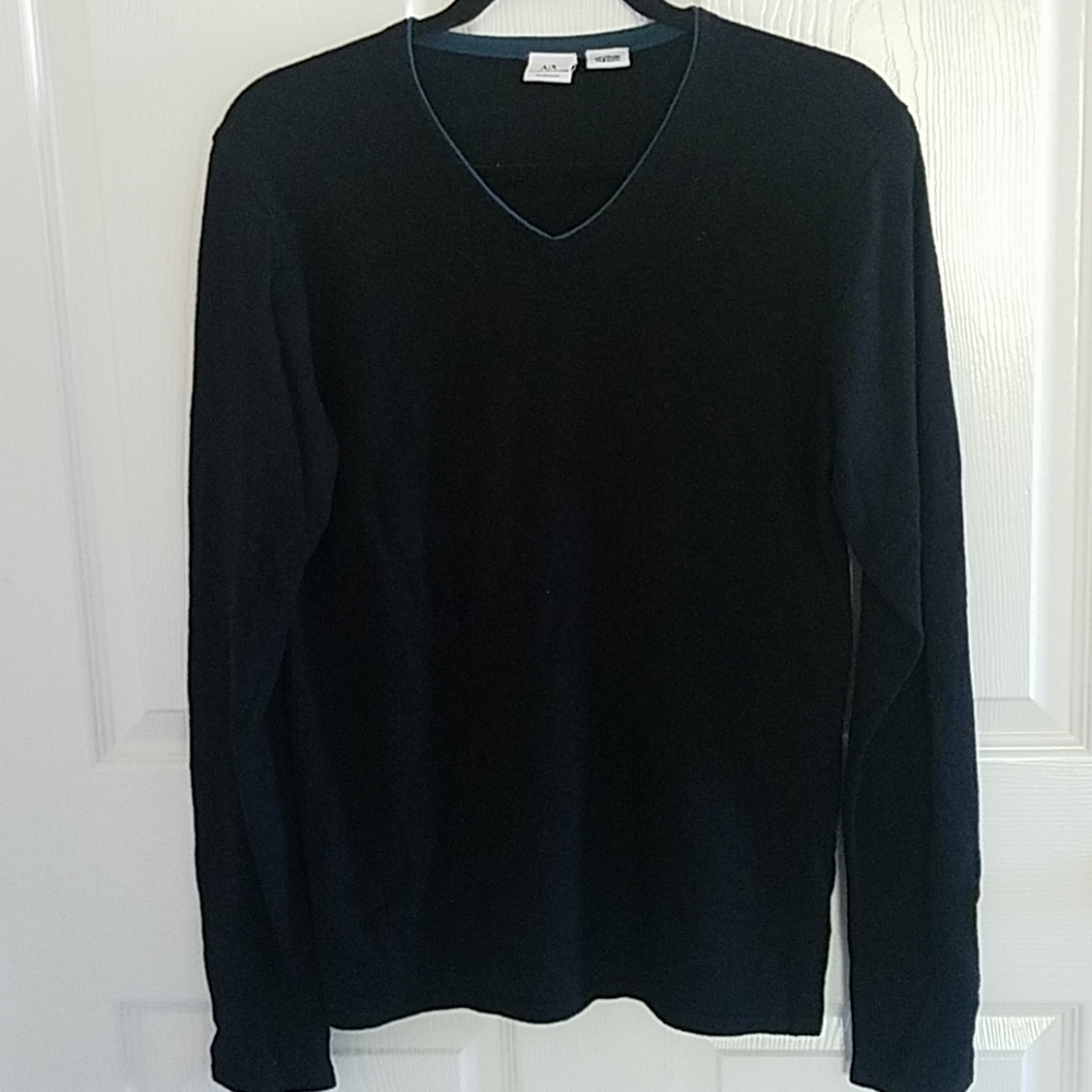 Armani Exchange V-Neck Sweater Black